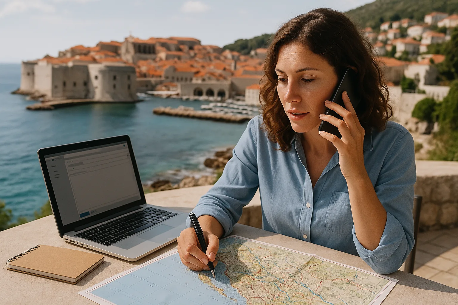 Contact lacroatie.com: obtenir un plan de voyage personnalisé - illustration de voyage en Croatie