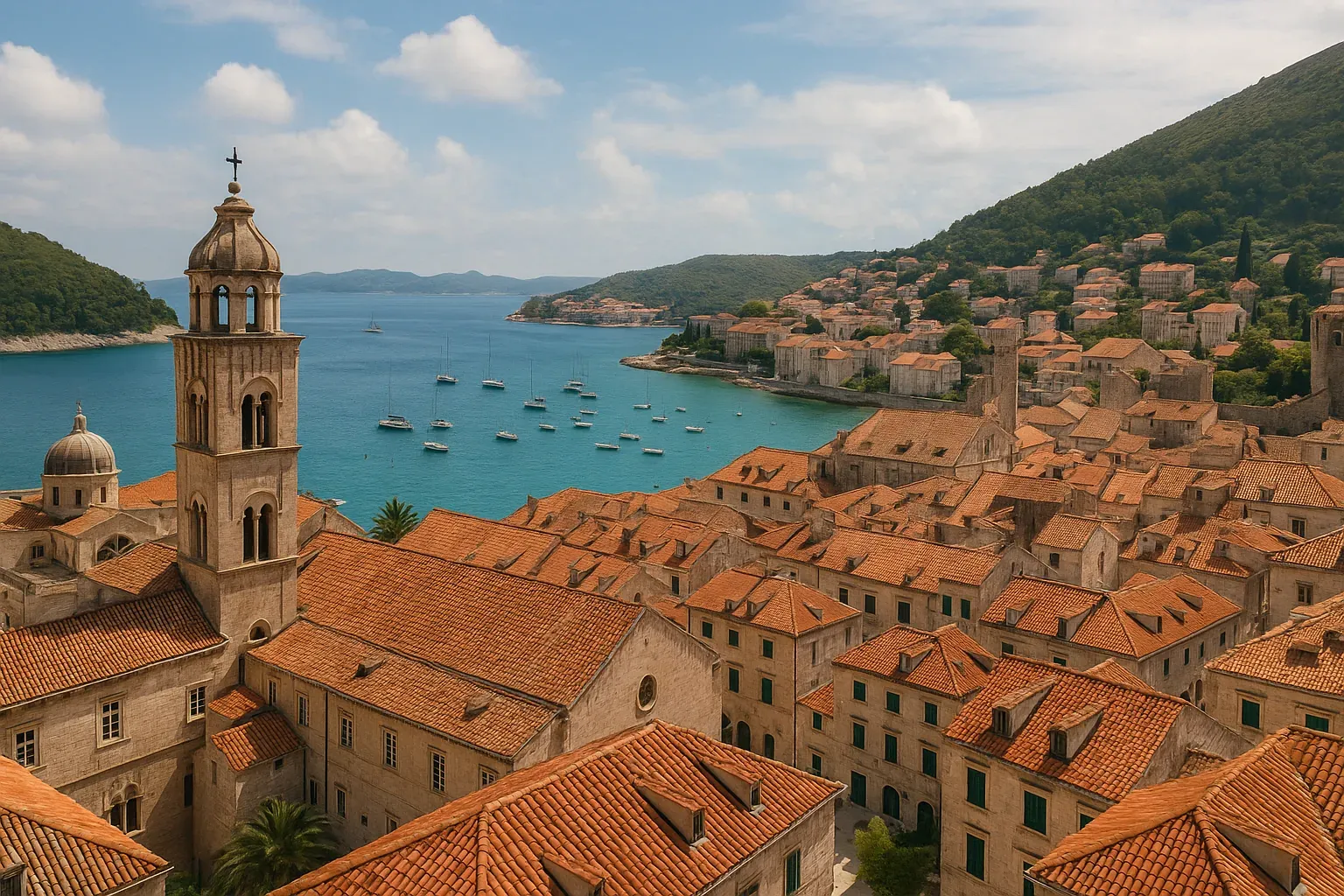 La Croatie: culture, régions, gastronomie et expériences authentiques - illustration de voyage en Croatie