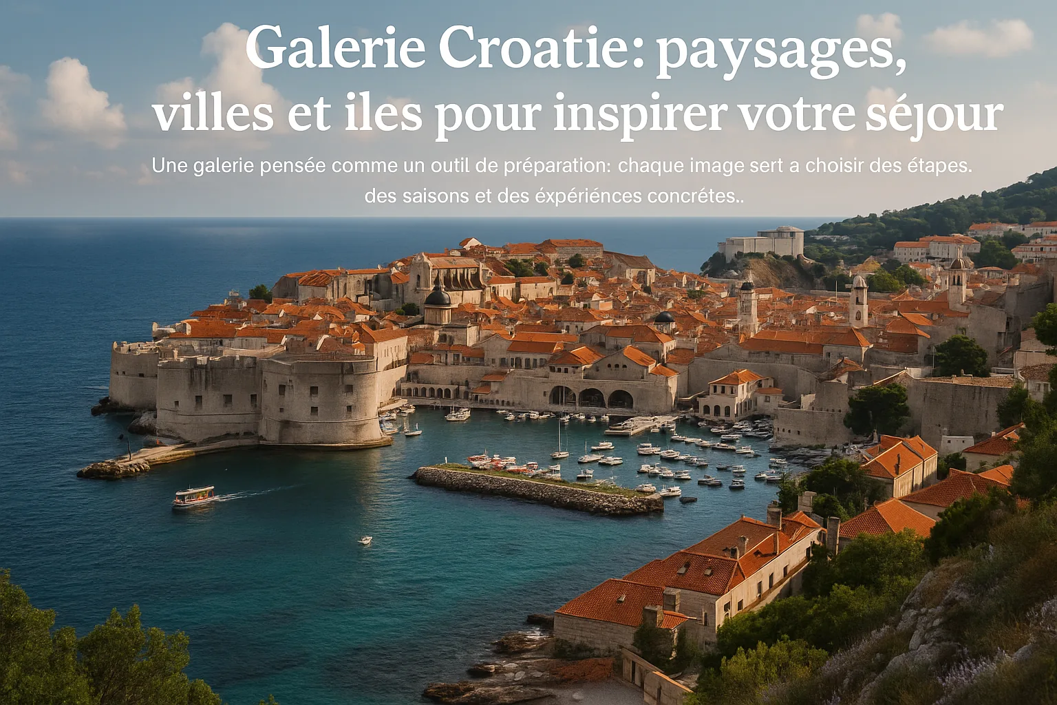 Croatie - Galerie Croatie: paysages, villes et îles en images