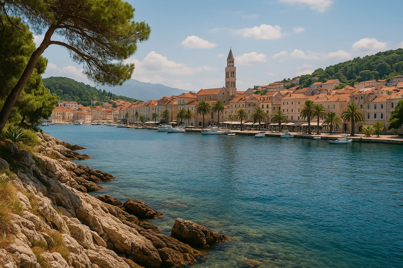 Paysage naturel des îles croates