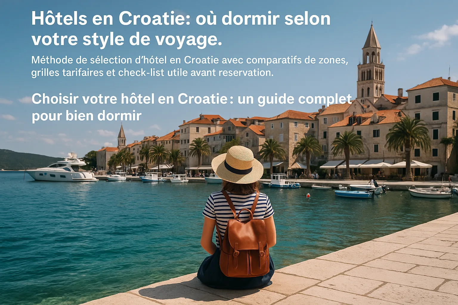 Hôtel en bord de mer Adriatique en Croatie