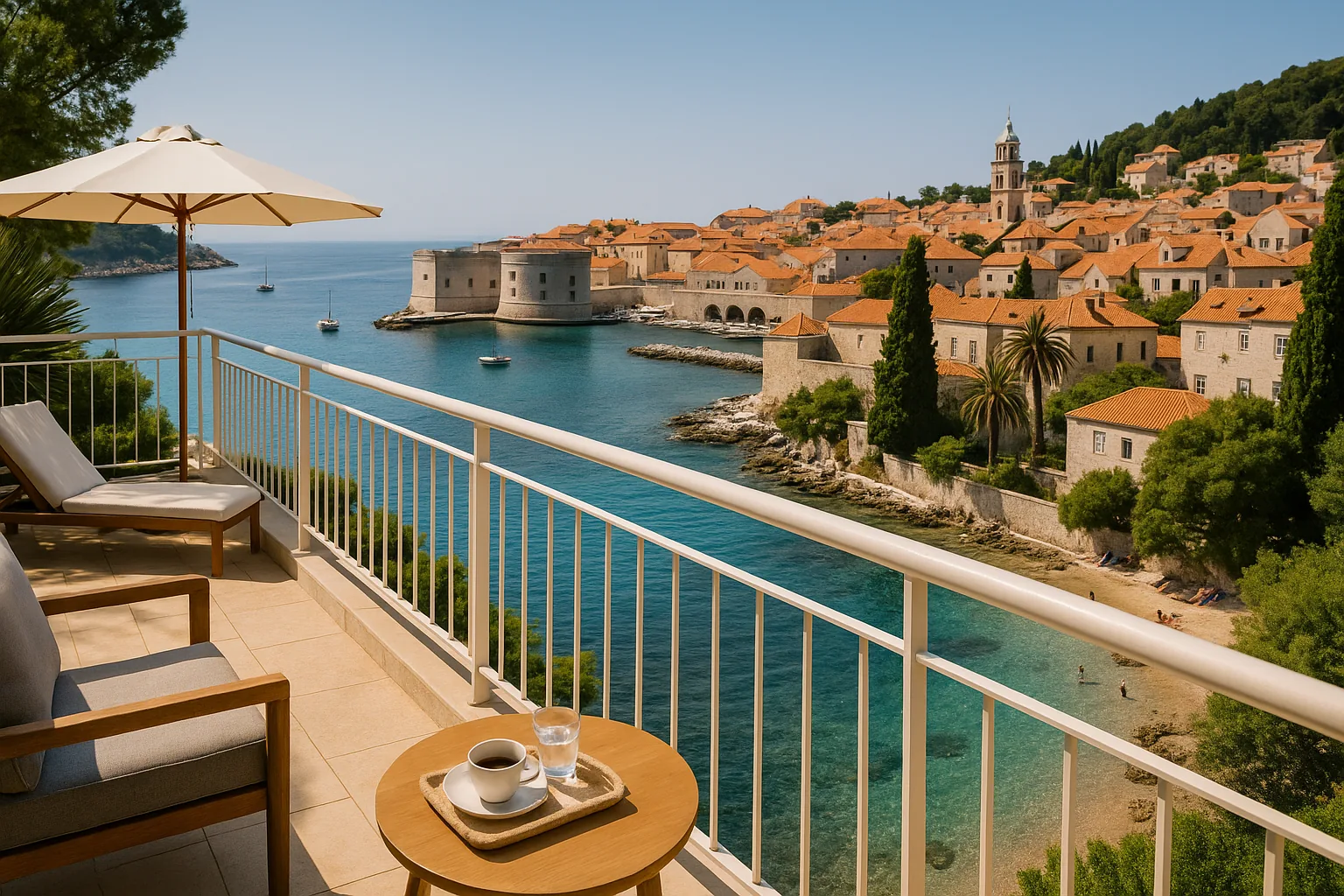 Hôtels en Croatie: où dormir selon votre style de voyage - illustration de voyage en Croatie